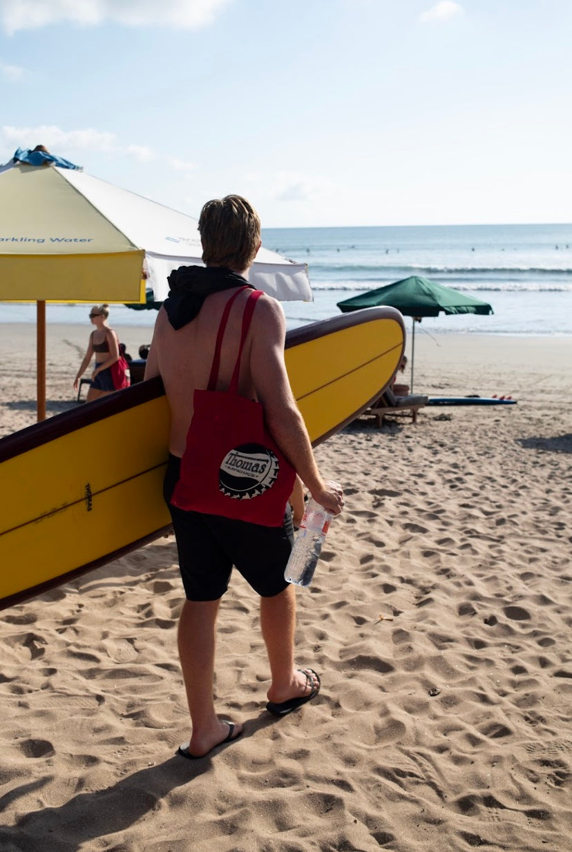 Thomas Bottle Cap Tote Bag Red