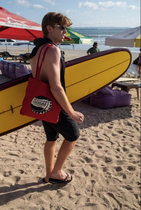 Thomas Bottle Cap Tote Bag Red