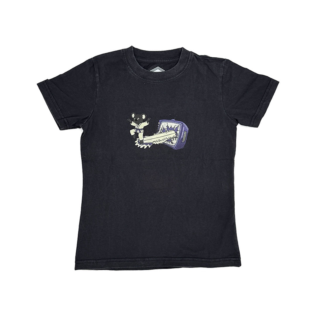 Thomas No More Screen Time Kids T-Shirt Washed Grey