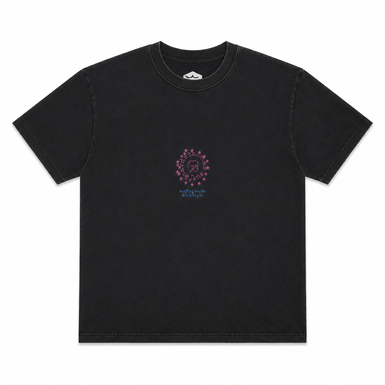 Thomas Surfing Sucks Start T-Shirt Washed Grey