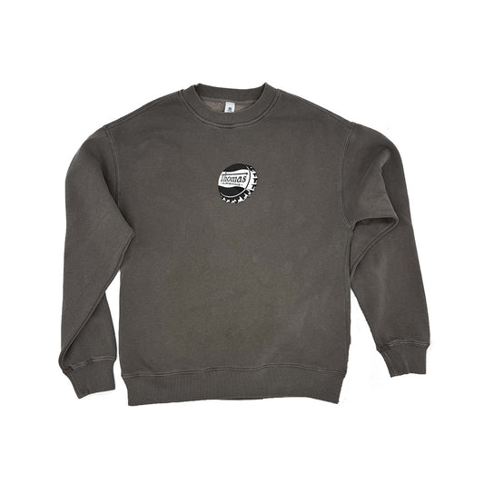 Thomas Bottle Cap Crew Jumper Faded Grey