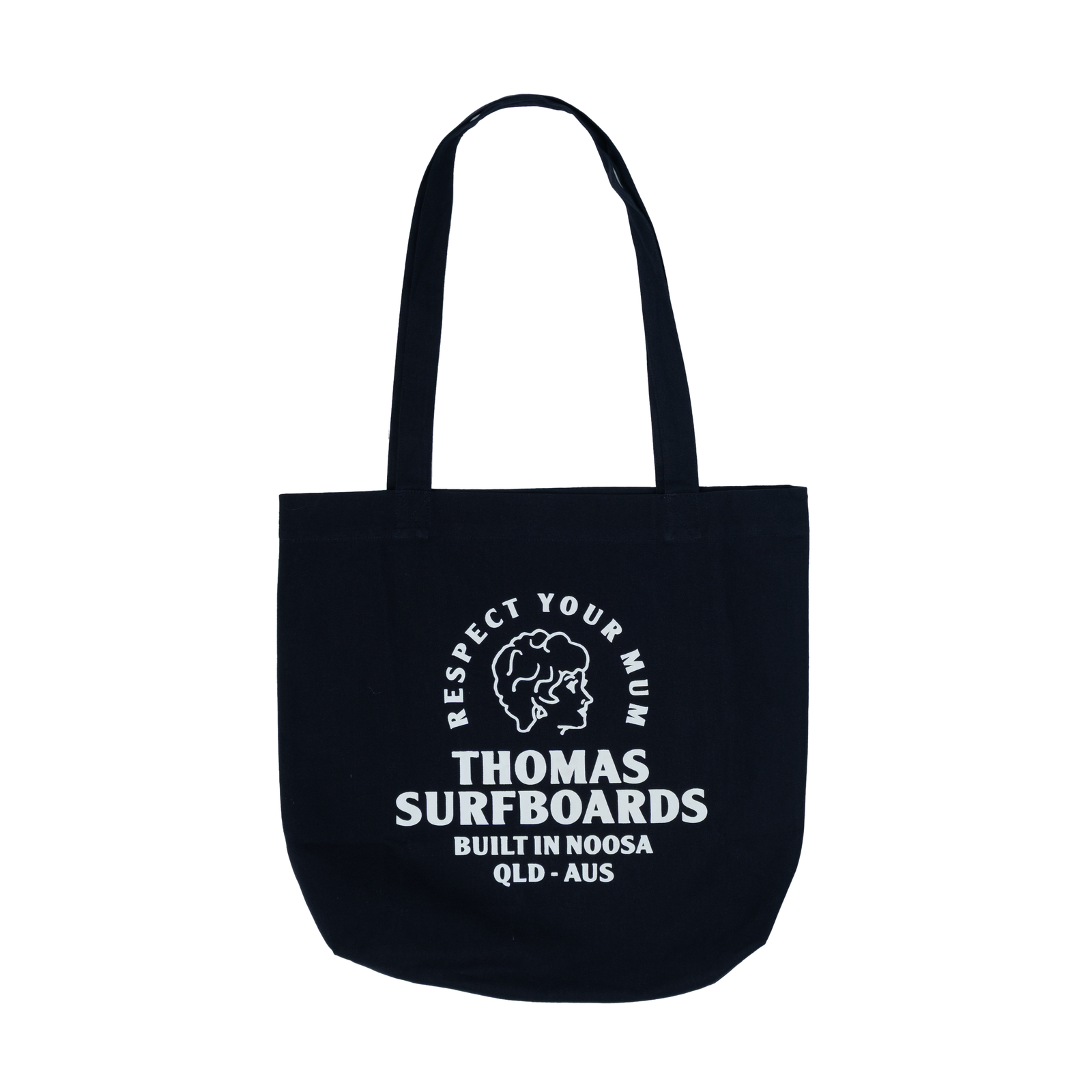 Thomas Girl Head Tote Bag Navy