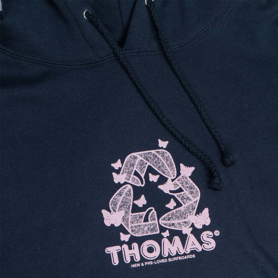 Thomas Repair & Reuse Hoodie Navy