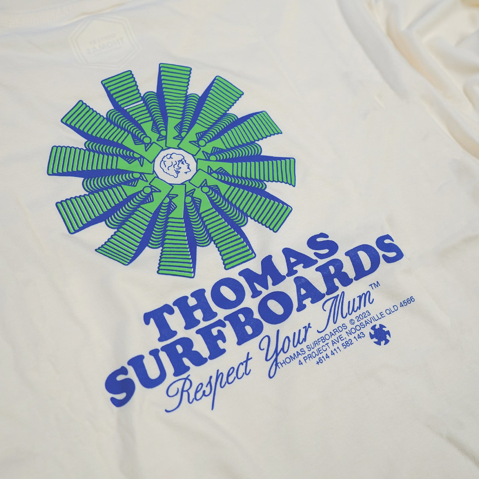 Thomas Spinning Stamp L/S T-Shirt Sugar Swizzle