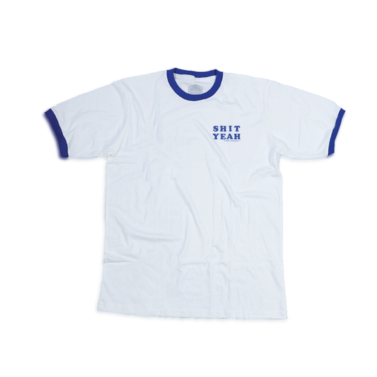 Thomas Shit Yeah Ringer T-Shirt White