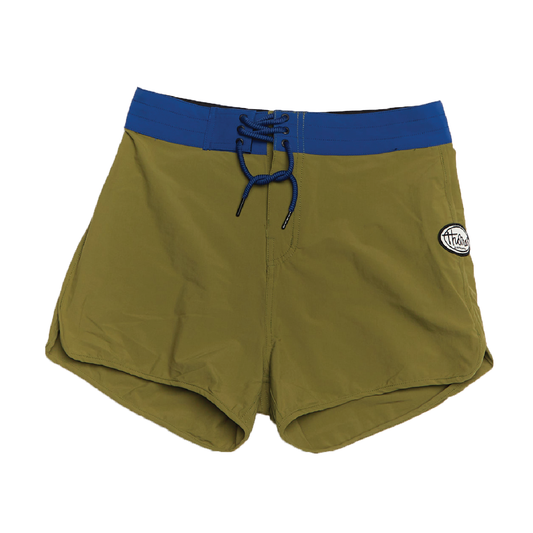 Thomas Women's Olive with Navy Waistband Board Short