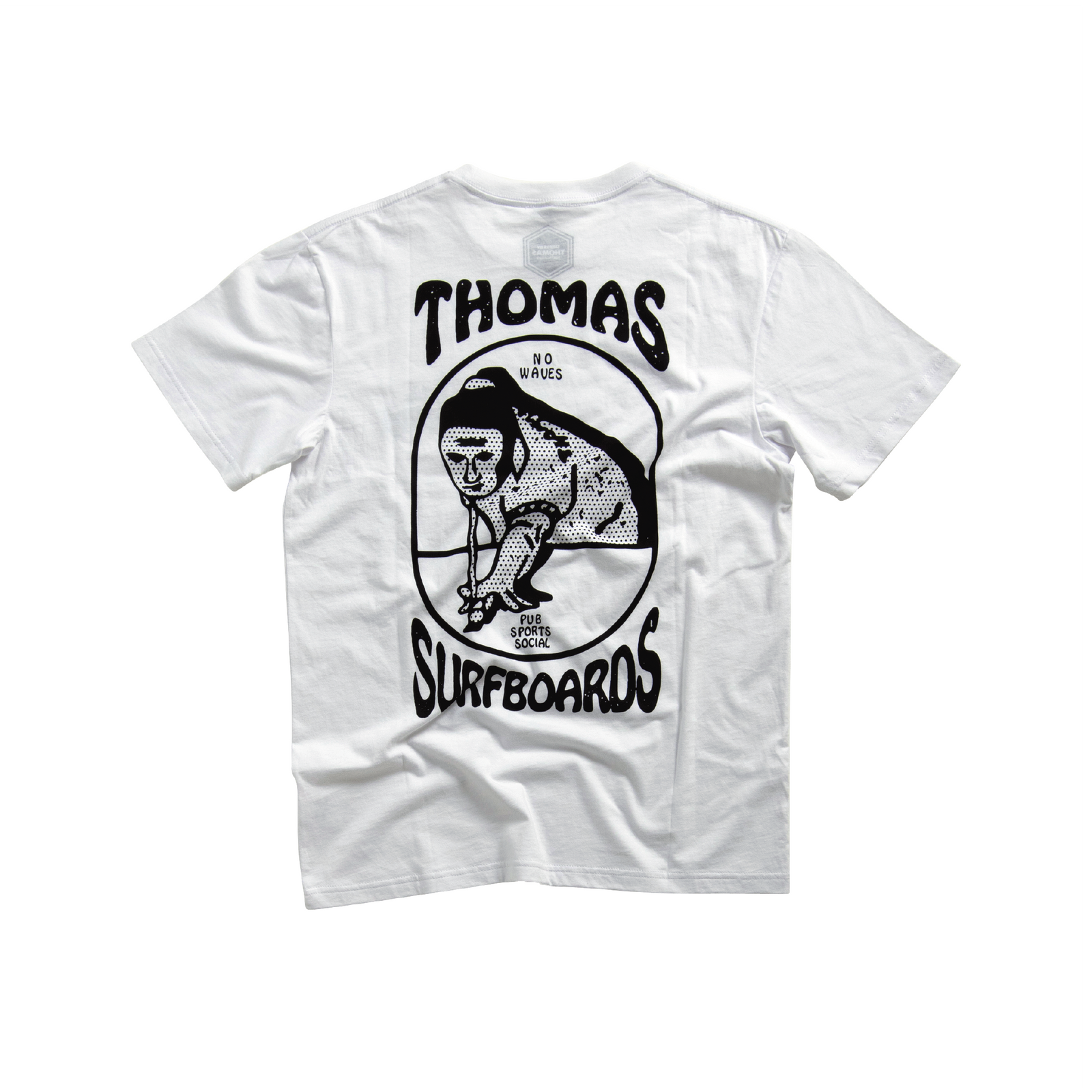 Thomas Pub Sports Social Snooker T-Shirt White